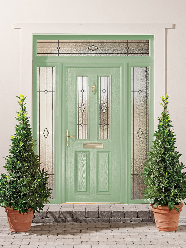Green Entrance Door
