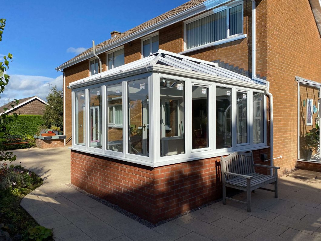 The Robinson family's new conservatory.