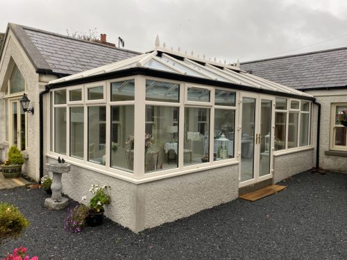 The Robinson family's new conservatory.