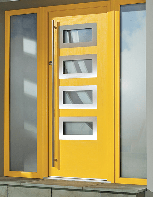 Turkington yellow composite front door